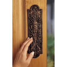 Design Toscano Greenman Iron Door Plate Walmart Com Iron Doors Door Push Plates Design Toscano
