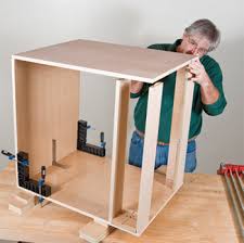 Cut out toe kicks on base cabinets. Building A Base Cabinet For The Kitchen