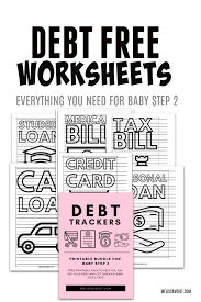 Debt Trackers For Baby Step 2 Melissa Voigt