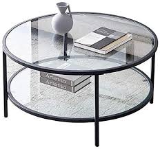 (2) total ratings 2, $65.95 new. Veryke Modern Round Glass Coffee Table 2 Tier Sofa Side Table Accent End Table Nightstand With Transp Round Glass Coffee Table Coffee Table Glass Coffee Table