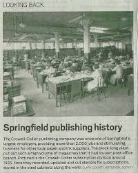 Crowell Collier Subscription Division Ohio History Springfield Ohio Springfield