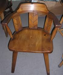 Habitant Knotty Pine Complete Dining Set Made In Bay City Mi Table Chairs Leaves And Padding Log Furniture Chair Chair Pads