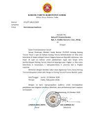 Dalam membuat surat audiensi ada beberapa hal yang perlu anda perhatikan. Karang Taruna Lebak Protes Temu Karya Sepihak Layangkan Surat Audiensi Dengan Andika Hazrumi