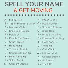 Your Weekend Moves Spell Your Whole Name If You Really Want A Challenge Enjoy Lushliving Crnpilates Pilates Chicago Spell Your Name Spelling Moving