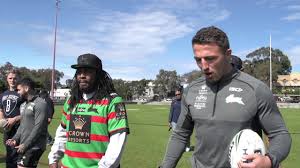 Lynch played more than five seasons with the seahawks from the middle of 2010 to 2015, helping the team to a super bowl in 2013. Cal Football Marshawn Lynch Visits South Sydney Rabbitos Rugby Team Youtube
