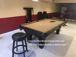 Top Pool Table Installers Movers Brunswick Billiards Pool Table Delivered And Installed For A Cus Pool Table Movers Pool Table Assembly Billiard Pool Table
