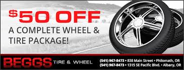 Beggs Tire Albany Or Philomath Or Auto Repair Tires