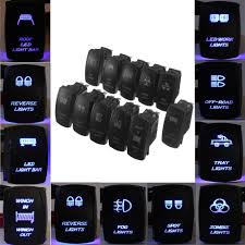 Laser Etched Rocker Switch Narva Arb Carling Style Dual Led Illuminated 12 24v Jeep Accessories Waterproof Car Led Light Bars