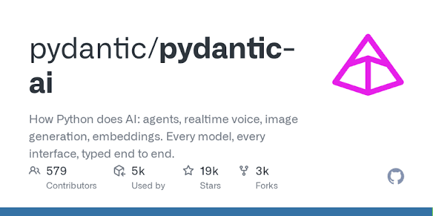 GitHub - pydantic/pydantic-ai: How Python does AI: agents, realtime voice, image generation, embeddings. Every model, every interface, typed end to end. · GitHub