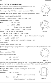 The product of the diagonals of a quadrilateral inscribed a. Angles In A Circle And Cyclic Quadrilateral Pdf Free Download