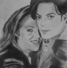 Drawing of Lisa Marie Presley