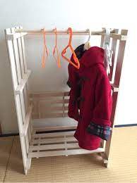 すのこ ハンガーラック 子供 子ども 手作り 100均 100円 作り方 ハンガーラック diy 作り方 ハンガーラック diy 子供 インテリア 収納