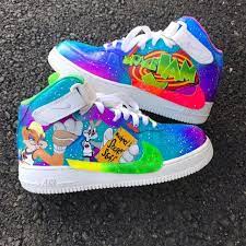 Space Jam Force One By Duran Custom Hype Shoes Nike Air Shoes Cute Nike Shoes