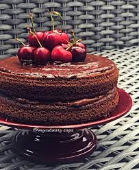 Chocolate Victoria Sponge Cake Layered With Chocolate Mousse And Topped With Chocolate Ganache Cher Chocolate Victoria Sponge Cake Victoria Sponge Cake Cake