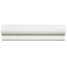 Shop gbi tile & stone inc. Santorini Blanco 2 X7 7 8 London Chair Rail Ceramic W Trim
