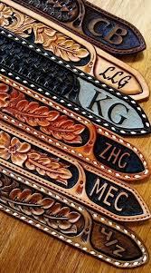 This book covers the basics of pattern transfer, stamping, carving, coloring, staining, dyeing, lacing, stit. Custom Leather Cowboy Belts Promotions