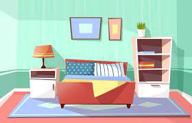 Nursery bedroom furniture and design elements for newborn. Cartoon Bedroom Interior Stock Illustrations 9 077 Cartoon Bedroom Interior Stock Illustrations Vectors Clipart Dreamstime