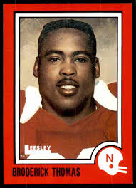 1989 Nebraska 100 Broderick Thomas #14