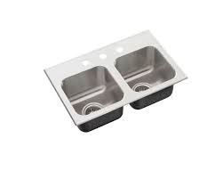 drop in double compartment sink  just