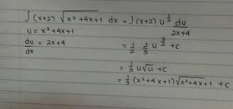 Jika hasil integral diatas disubstitusi dengan permisalan u di peroleh: Integral Subtitusi Soalnya Yaitu Integral X 2 Akar X2 4 1 Dx Brainly Co Id