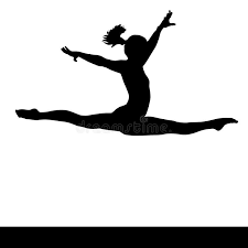 Creative silhouette of gymnastic girl. Artistic Gymnastics Gymnastics Woman Silhouette Artistic Gymnastics Gymnast W Aff Gymnastics Wom Silhouette Clip Art Gymnastics Tattoo Silhouette Art