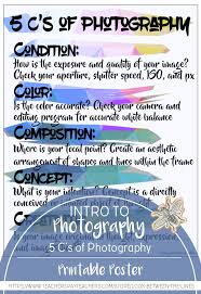 Teach Your Intro To Photography Students The 5 C S Of Photography Condition Color Introduction To Photography Digital Photography Lessons Photography Lessons