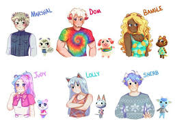 Another Batch Of Animal Crossing Gijinkas I Ve Been So Obsessed With Drawing These I Might In 2020 Animal Crossing Funny Animal Crossing Fan Art Animal Crossing Game