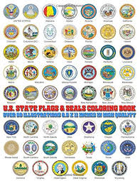 Official world flag coloring of international and usa flags. U S State Flags Seals Coloring Book Over 50 Illustrations 8 5 X 11 Inches In High Quality Delta Line 9798642413951 Amazon Com Books
