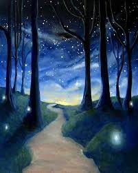 Painting Forest Painting Night Painting Painting