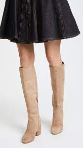 Sam Edelman Suede Thora Knee High Boot In Oatmeal Suede Natural Lyst