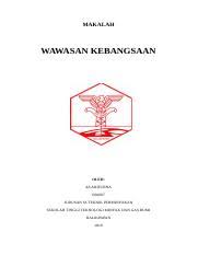 Makalah Wawasan Kebangsaan Docx Makalah Wawasan Kebangsaan Oleh As Arifurna 1501067 Jurusan S1 Teknik Perminyakan Sekolah Tinggi Teknologi Minyak Dan Course Hero