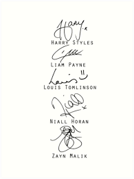 One Direction Signatures One Direction Liam Payne Directions