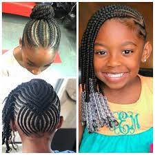 Cute girl hairstyle focuses on showcasing your child's hair. Sweet Cornrows For Cute Little Girls Curly Craze Cornrows For Girls Little Girl Cornrows Cornrows For Little Girls