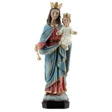 La comunidad educativa y religiosa de campano puso en marcha el pasado 8 de mayo un conjunto de actividades en torno a la celebración de la festividad de maría auxiliadora. Estatua Maria Auxiliadora Base Efecto Madera Resina 20 Cm Venta Online En Holyart