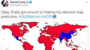 Us Election Donald Trump Jr Tweets World Map Showing India China As Biden Supporters Sparks Controversy World News
