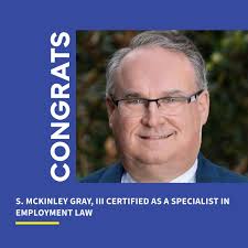 Congratulations to my law partner, Ken Gray!