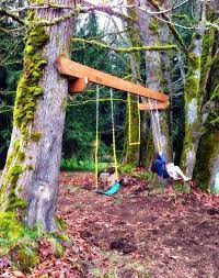 Diy Tree Swing Ideas For More Family Time 31 Swing Set Diy Tree House Diy Backyard Swing Sets