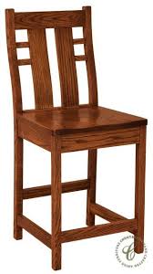 Alamo Craftsman Bar Chair Countryside Amish Furniture Bar Chairs Industrial Dining Chairs Furniture