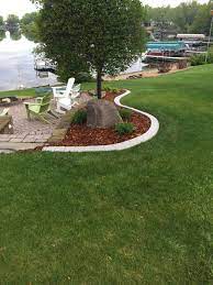 This Faux Concrete Edging Was Created Using Master Mark Quick Curb This New Product Gives Your La Inexpensive Landscaping Garden Landscaping Landscaping Costs