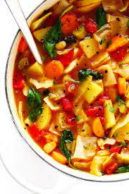 This Spicy Vegetarian Cabbage Soup Recipe Is Made From A Mountain Of Vegetables Simmered Vegetarian Soup Recipes Vegetarian Cabbage Soup Cabbage Soup Recipes