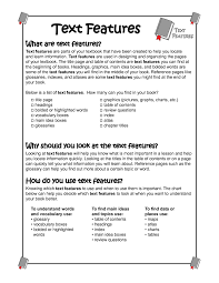 Text Features Pdf Betterlesson Nonfiction Text Features Text Features Nonfiction Texts