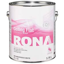 Use the best ceiling paint, it will make your work a lot easier. Rona Interior Ceiling Paint Latex 3 78 L Metamorphosis White R11 125 Rona