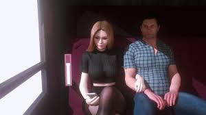 Footjob on the train!