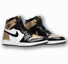 Air Jordan 1 Retro Gold Toe Available In Sizes 4 13 In 2020 Air Jordans Gold Toe Black Patent Leather