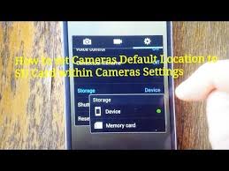 Ur sd card and switch on ur phone it automatically sets sdcard as default storage place. Galaxy S4 How To Set Sd Card As Default Location For Photos Videos Youtube