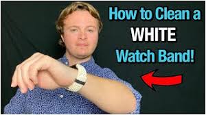 Rub the cloth over your rubber watchband. How To Properly Clean A White Watch Band Elastomer Rubber Nylon Youtube