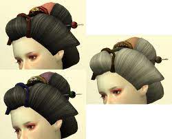 Pin By Alina On Sims4 Japanese Style Japanese Hairstyle Sims 4 Cc Makeup Sims Hair