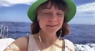 Greta Thunberg responds to the threats from Lindsey Grahamfrom the Freedom  Flotilla en route to Gaza: "We can swim very well!"