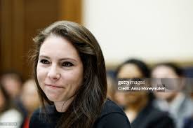 Breitbart News journalist Emma-Jo Morris listens during a hearing... News  Photo