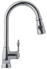 The farmhouse sink we chose. Franke Ffpd480 Single Hole Pull Down Kitchen Faucet With Dual Spray Function Spout Swivels 360 And Durable Brass Construction Satin Nickel
